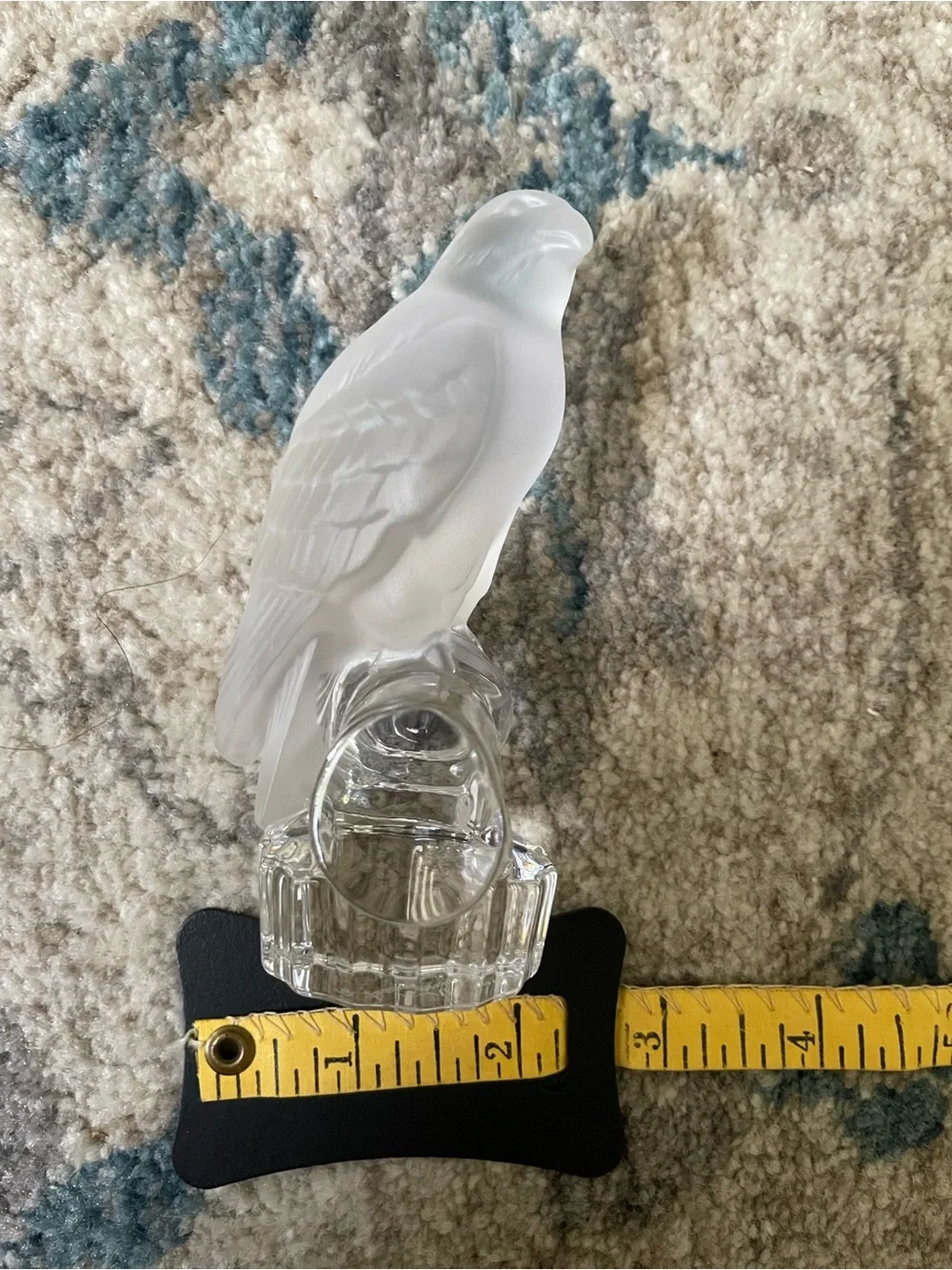 Nachtmann Frosted White Glass Bird Figurine - Decorative Bird 🦅